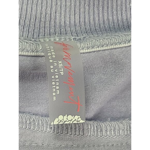 Free People Movement Tank Top Hot Shot Crewneck XS Oversized Purple Pockets - Picture 6 of 9